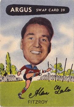 1954 Argus Football Swap Cards #39 Alan Gale Front